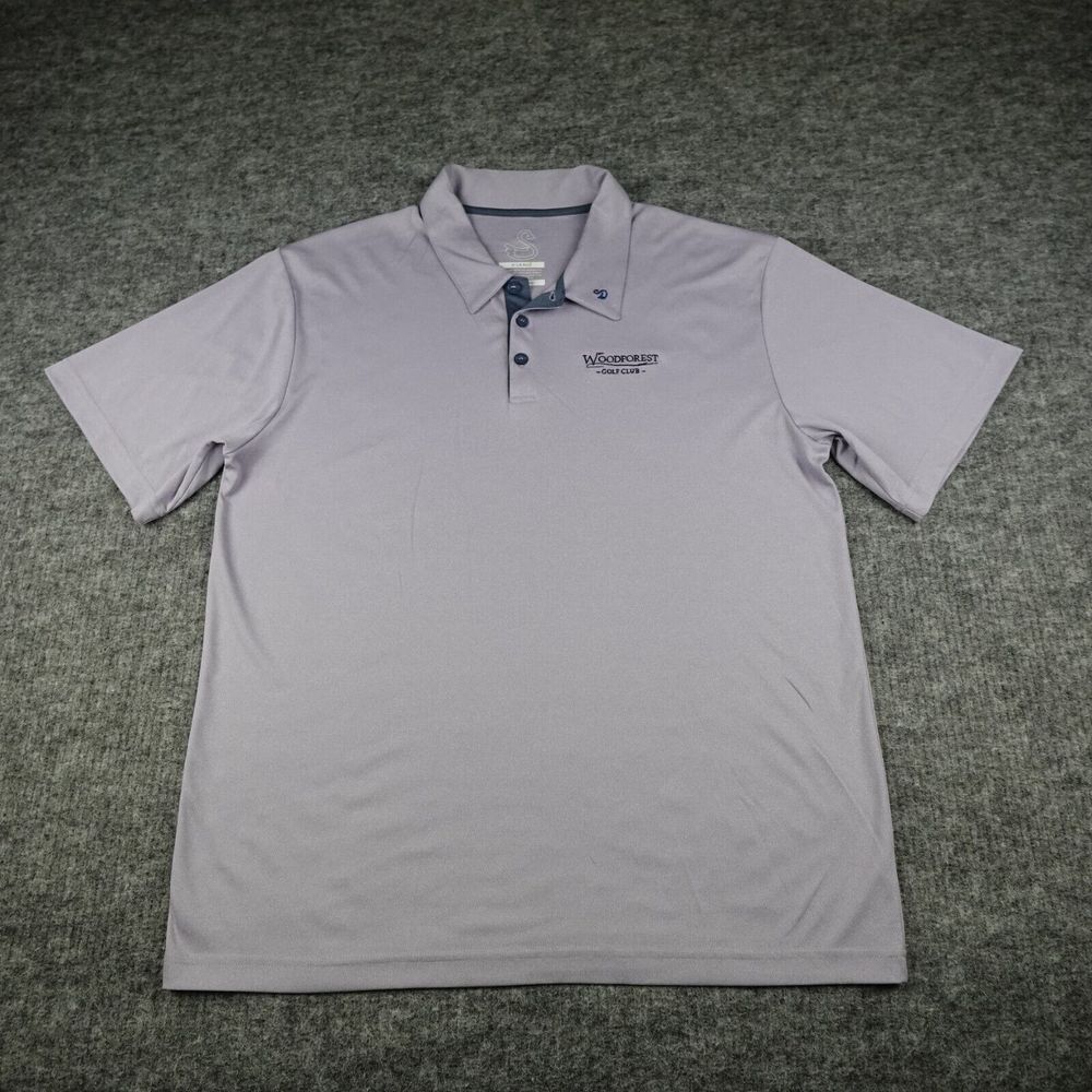 Swannies Polo Shirt Mens Extra Large Purple Lilac Golf‎ Lightweight Breathable